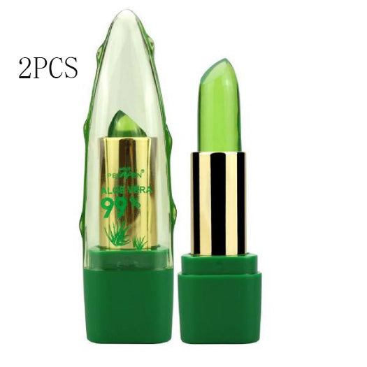 Farbwechselnde Lippenpflege mit Aloe Vera