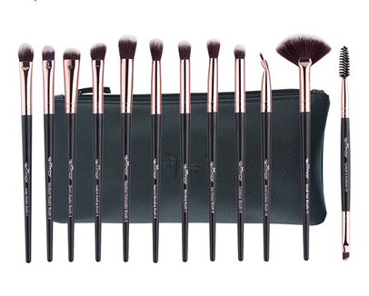 12-teiliges Make-up Pinselset für Augen & Gesicht – Bild 5 | LuxeStyle