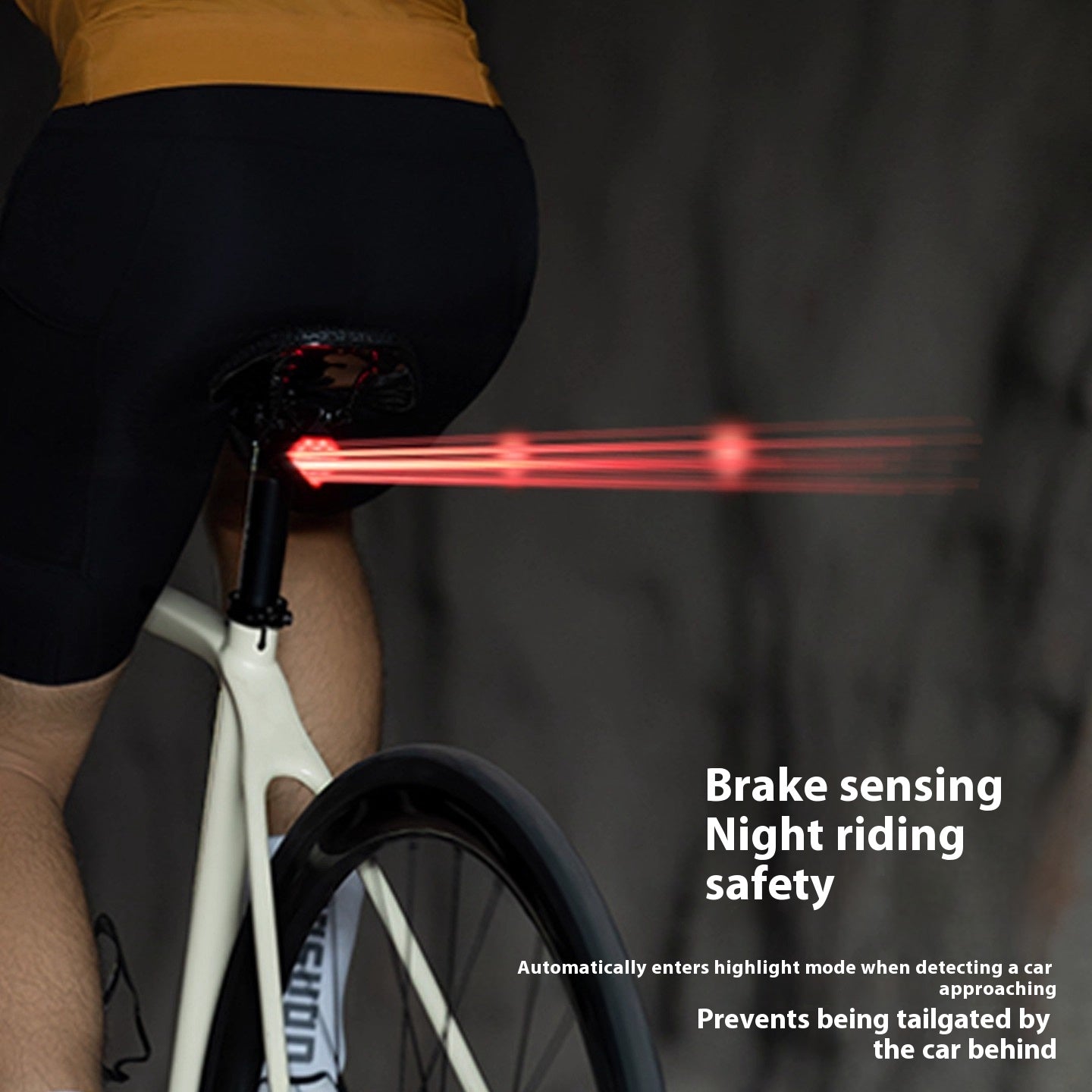 Velo-Rücklicht mit Bremslichtfunktion