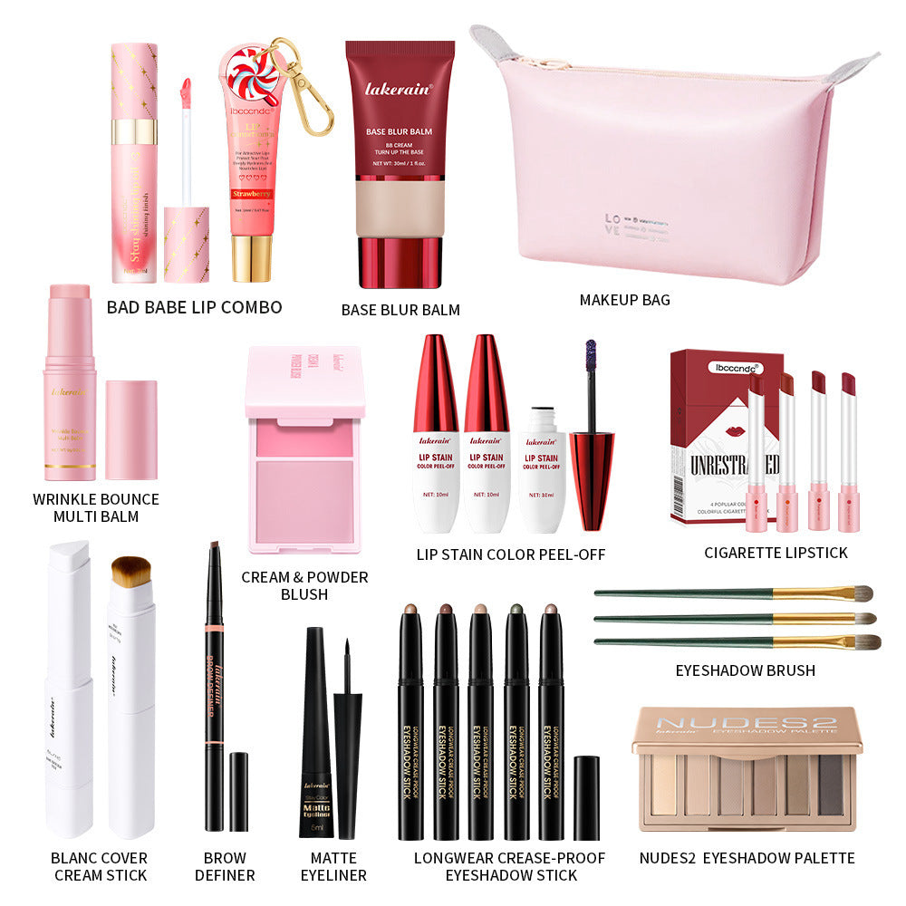 Komplettes Make-up-Set inkl. Aufbewahrungstasche – Bild 5 | LuxeStyle