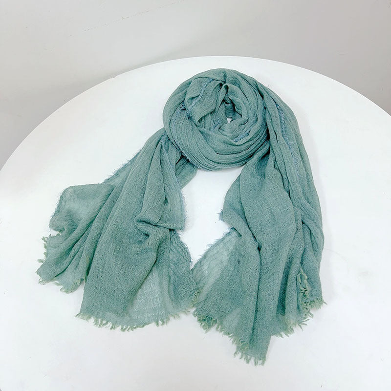 Wollschal in Grautönen – 100 × 210 cm – Bild 12 | LuxeStyle