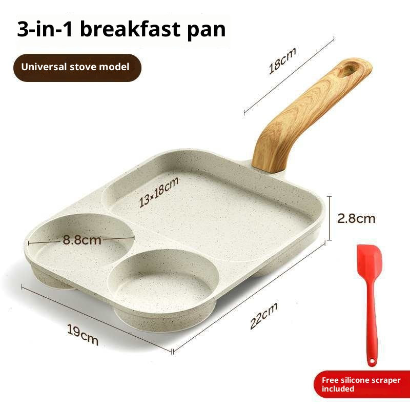 3-in-1 Antihaft-Frühstückspfanne