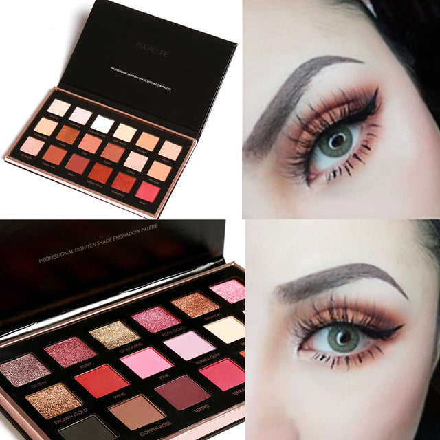 Lidschatten-Palette 18 Farben Erdtöne Sonnenuntergang – Bild 3 | LuxeStyle