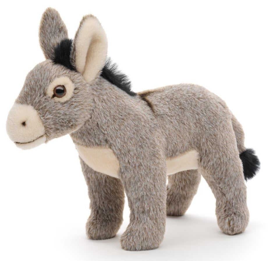 Plüsch Esel 21 cm grau