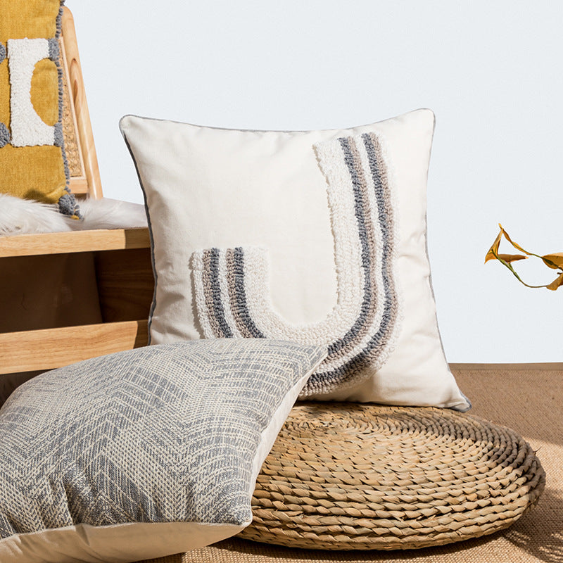 Samt-Kissenbezug mit Schlaufenmuster – Bild 11 | LuxeStyle