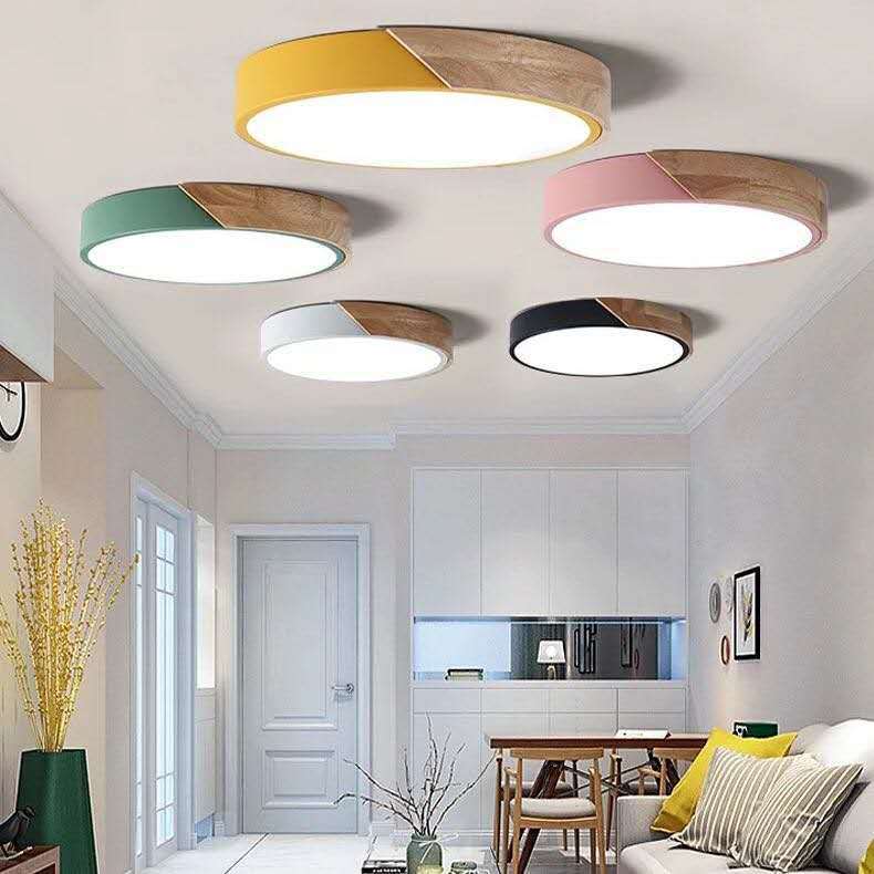 Nordic Macaroon Tischlampe rund