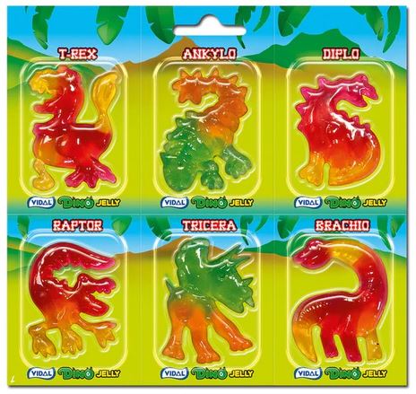 Vidal Dino Jelly 6 sort. 11 g · 66 Stück – Bild 2 | LuxeStyle