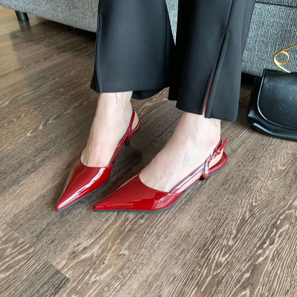 Stiletto-Sandalen mit spitzer Zehe – Bild 8 | LuxeStyle