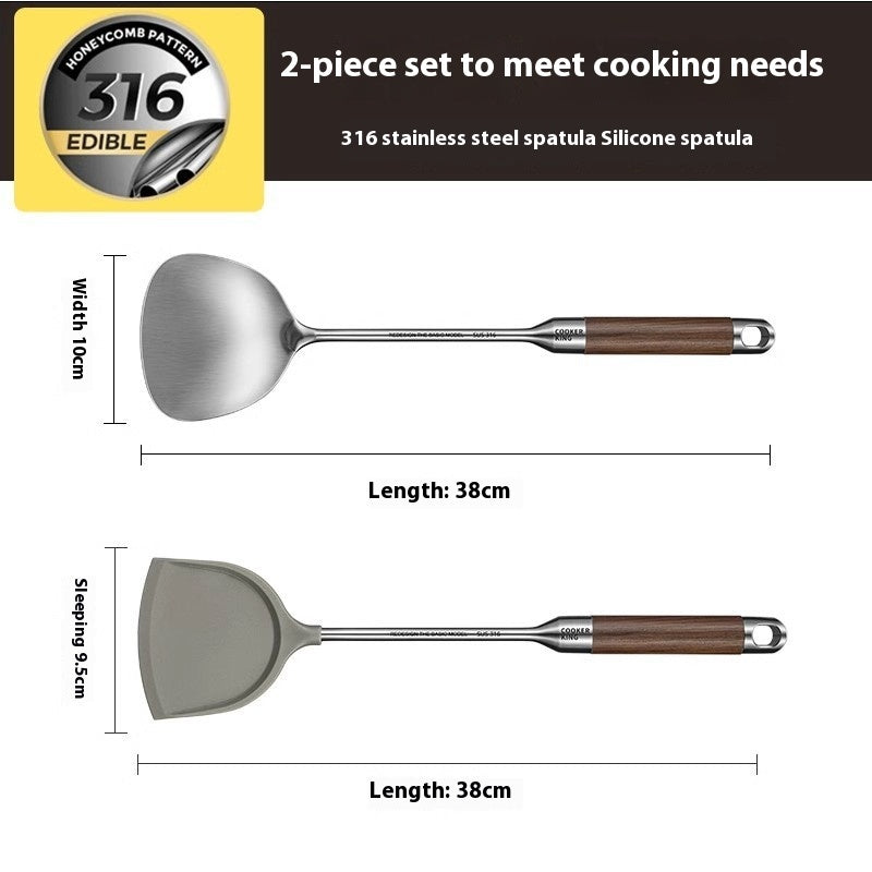 Kochlöffel- & Schöpflöffel-Set mit Palisandergriff