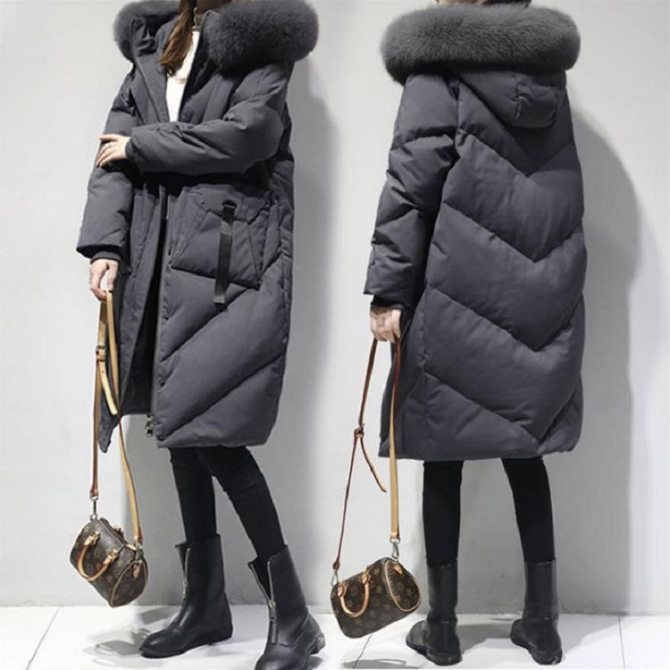 Gefütterter Wintermantel mit Fellkragen | LuxeStyle