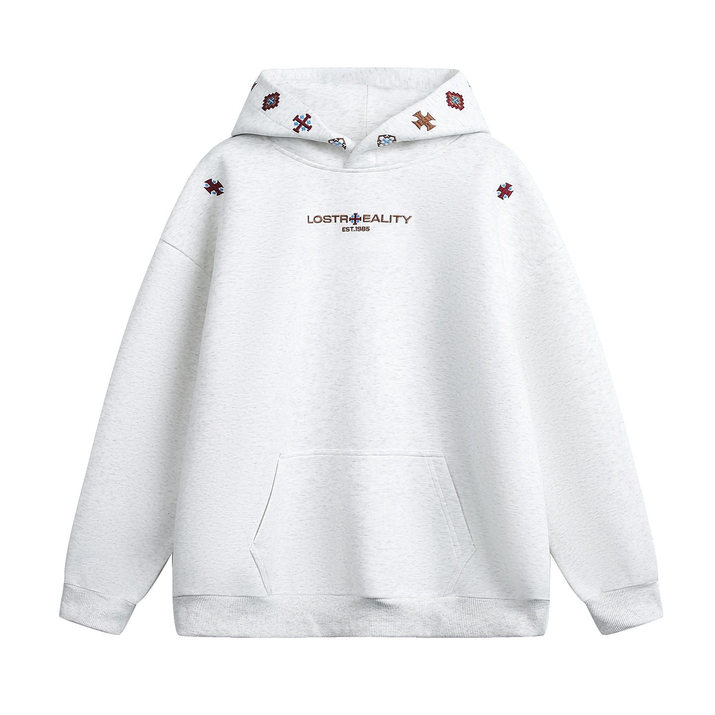 Ethnischer Hoodie mit Stickerei