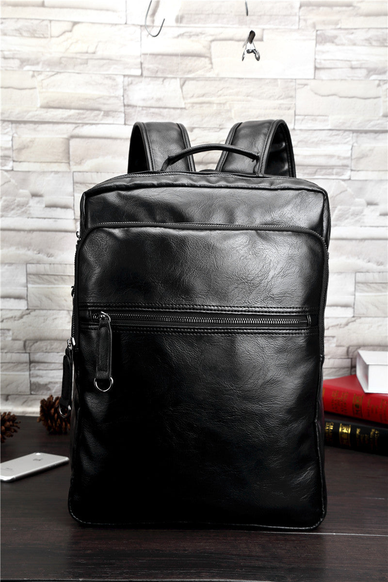 Rucksack aus PU-Leder für 15,6-Zoll-Laptop | LuxeStyle
