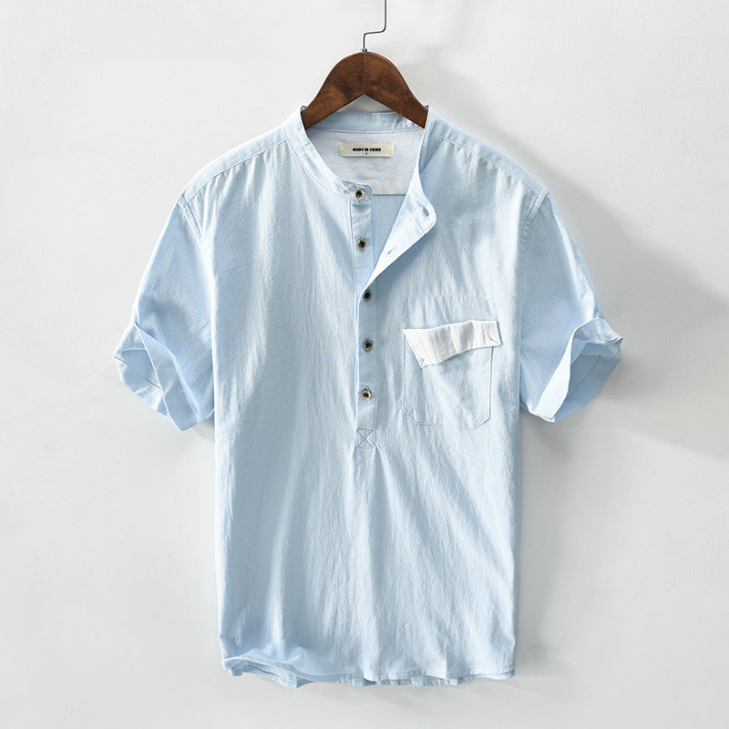 Leinen Pullover-Shirt für Herren – Bild 5 | LuxeStyle
