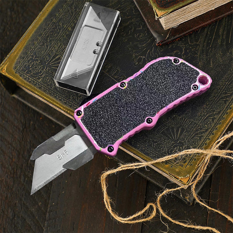Aluminium Klappmesser mit 5 Ersatzklingen – Ansicht 3