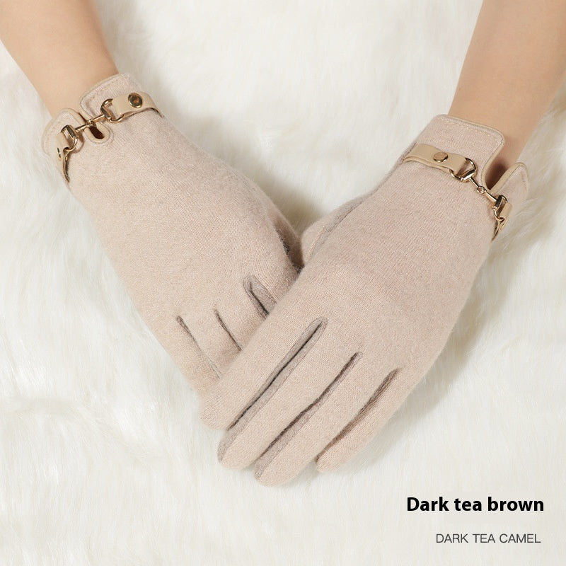 Winddichte Fleece-Handschuhe für Touchscreens