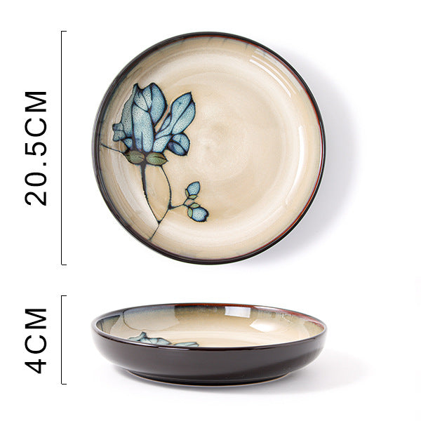 Handbemalter Keramikteller mit Blumenmuster – Bild 1 | LuxeStyle