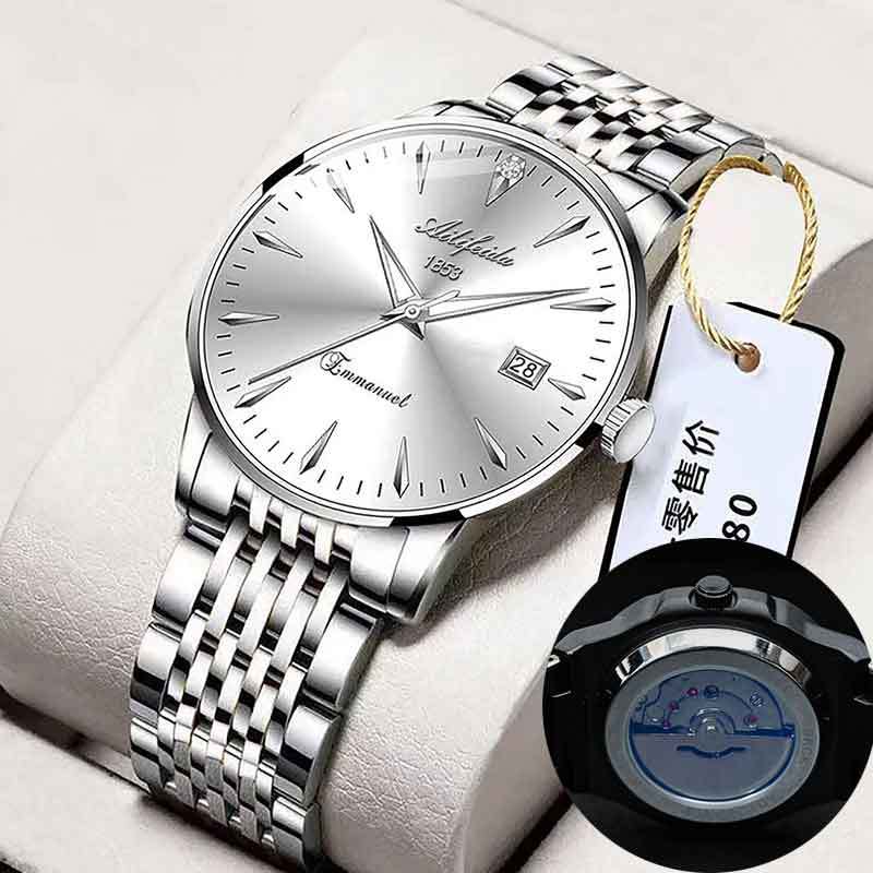 Quarz-Uhr mit transparentem Gehäuseboden – Bild 7 | LuxeStyle