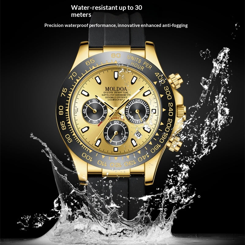 Mechanische Herren-Uhr mit Kalenderquarz – Bild 3 | LuxeStyle