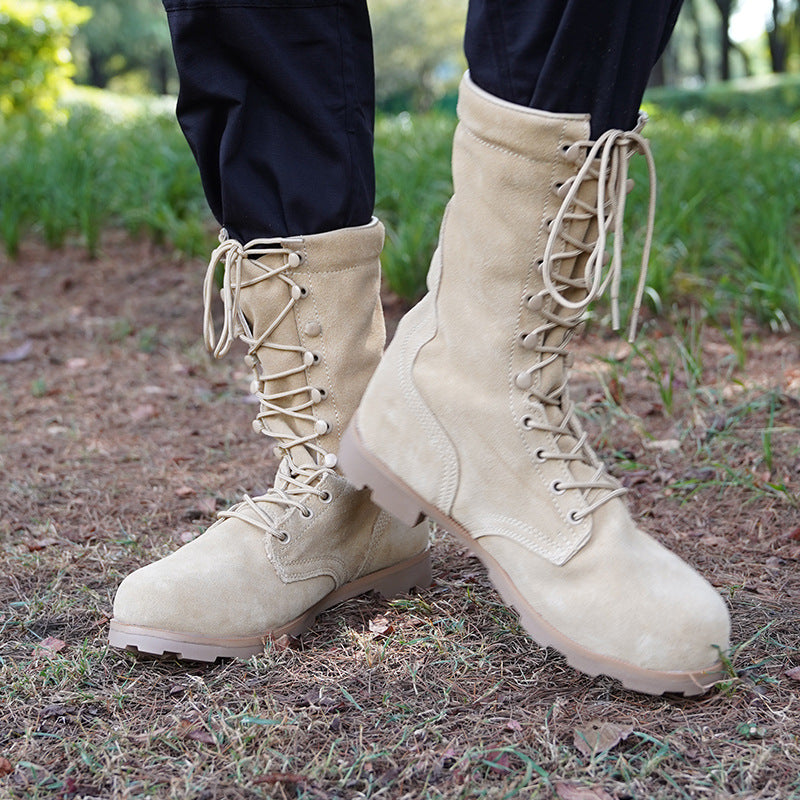 Schwarze Kampfstiefel