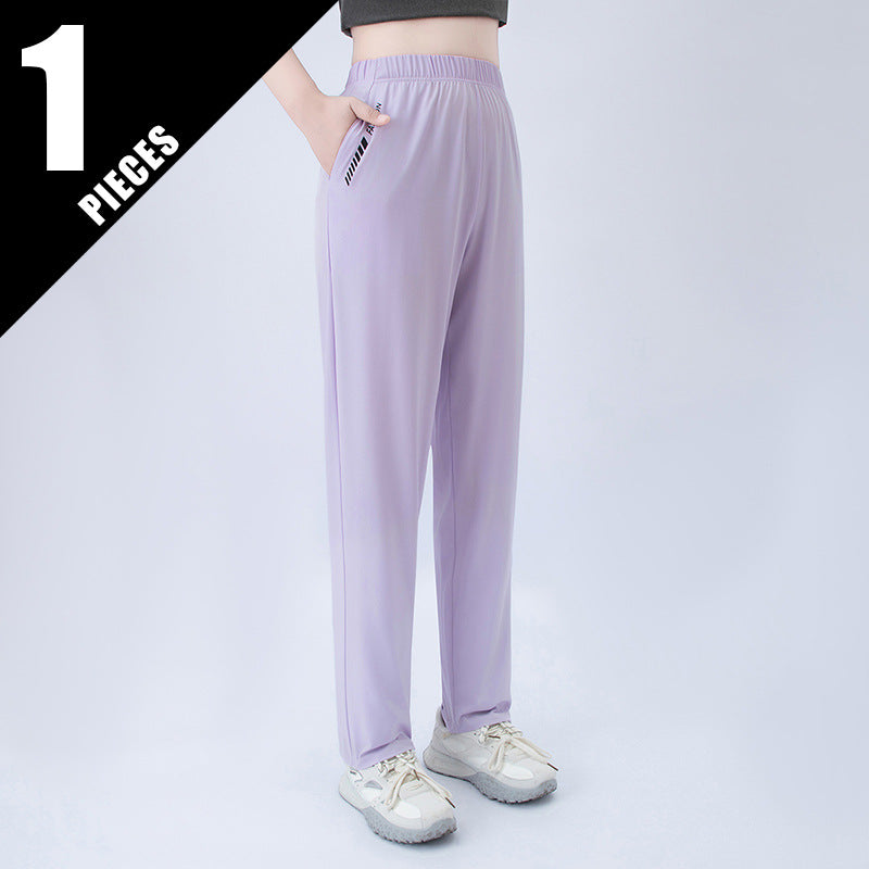 Freizeit-Hose mit Letter-Print