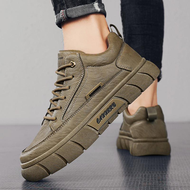 Herren Freizeit-Lederschuhe mit Plateau-Sohle – Bild 7 | LuxeStyle
