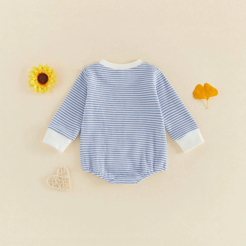 Strickbody mit Stickerei und Streifen – Bild 5 | LuxeStyle