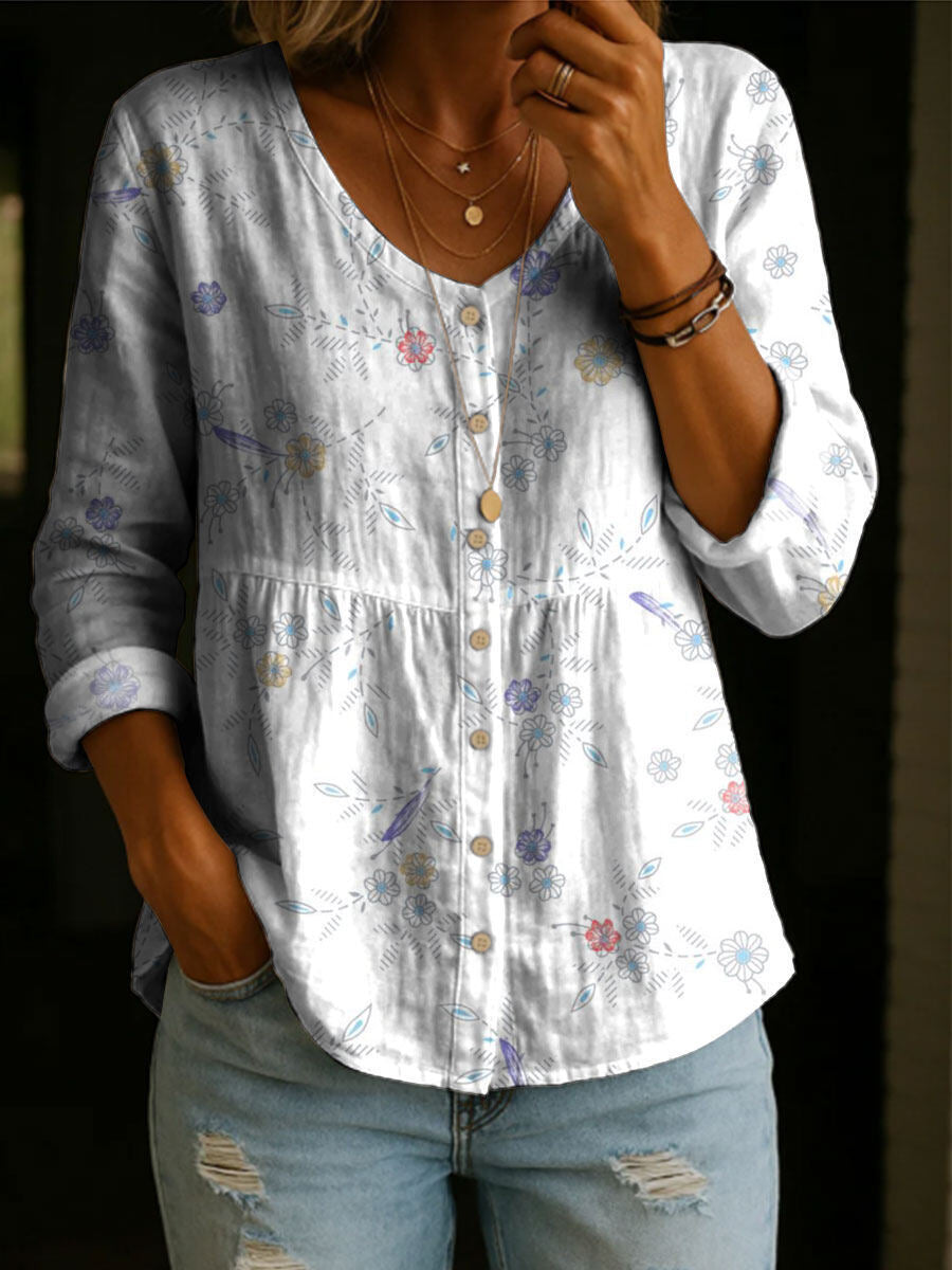 Damen Rundhals-Shirt mit Print in grossen Grössen – Bild 14 | LuxeStyle
