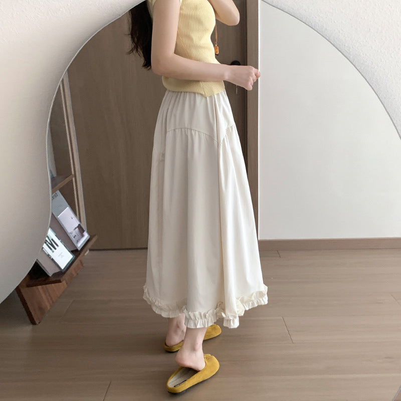 A-Linien Jupe mit hoher Taille