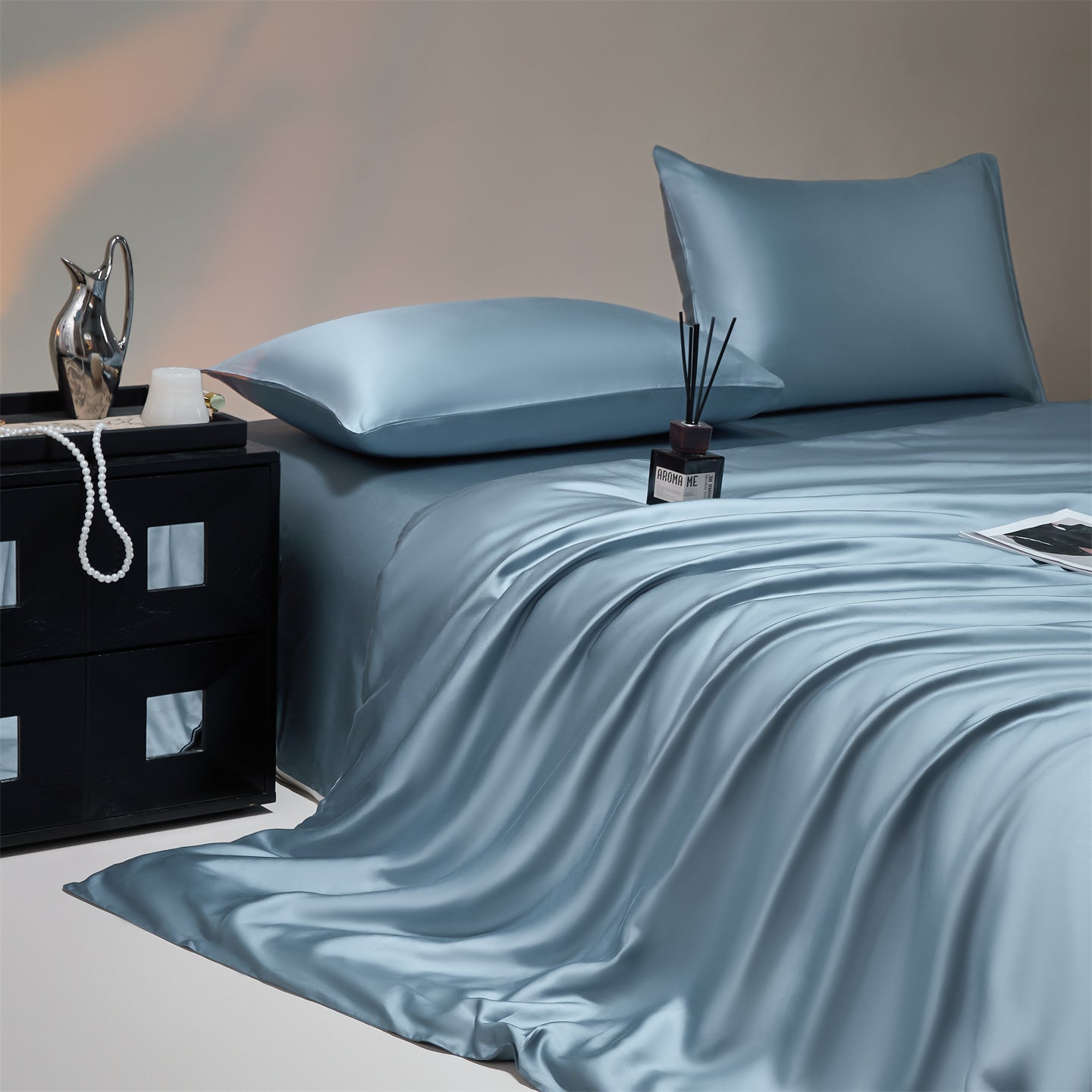 Tencel Satin-Bettwäsche-Set, 4-teilig
