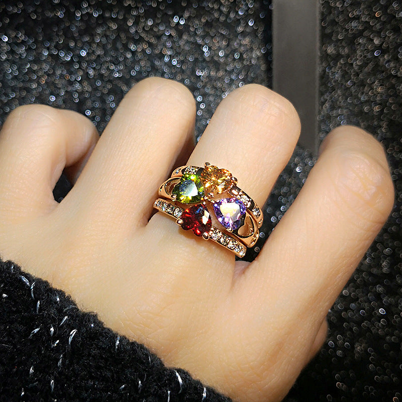 Minimalistischer Amethyst-Damenring – Bild 2 | LuxeStyle