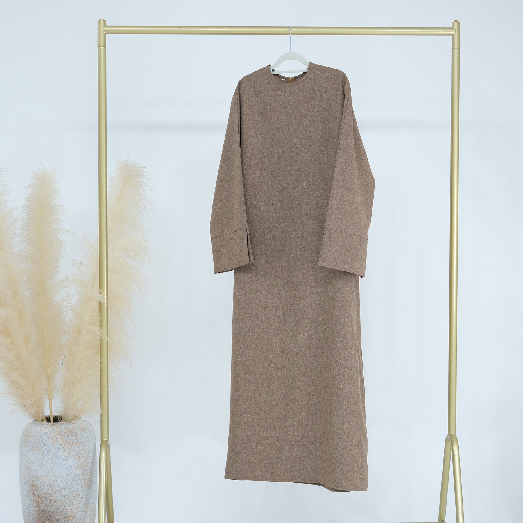 Elegantes Freizeitkleid mit langen Ärmeln