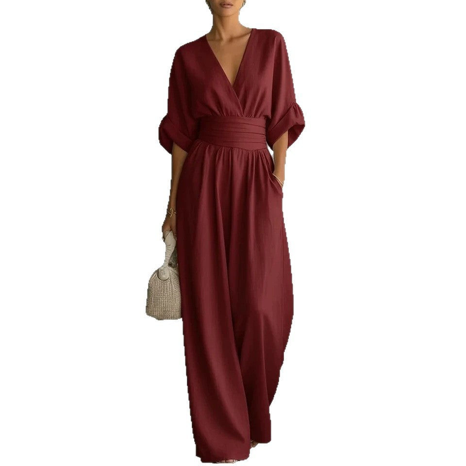 Eleganter Jumpsuit mit weitem Bein