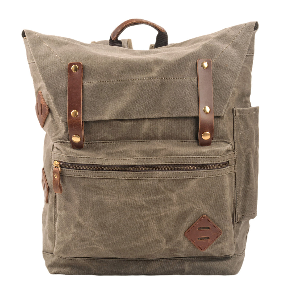 Grosser, wasserdichter Canvas Rucksack – Bild 7 | LuxeStyle