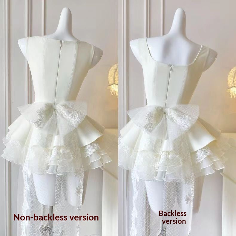 Ärmelloses Kleid mit Puffärmeln – Bild 2 | LuxeStyle