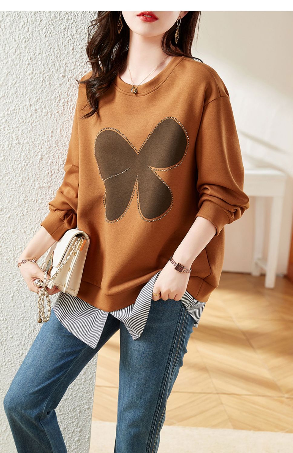 Chinesischer Baumwollpullover für Mädchen