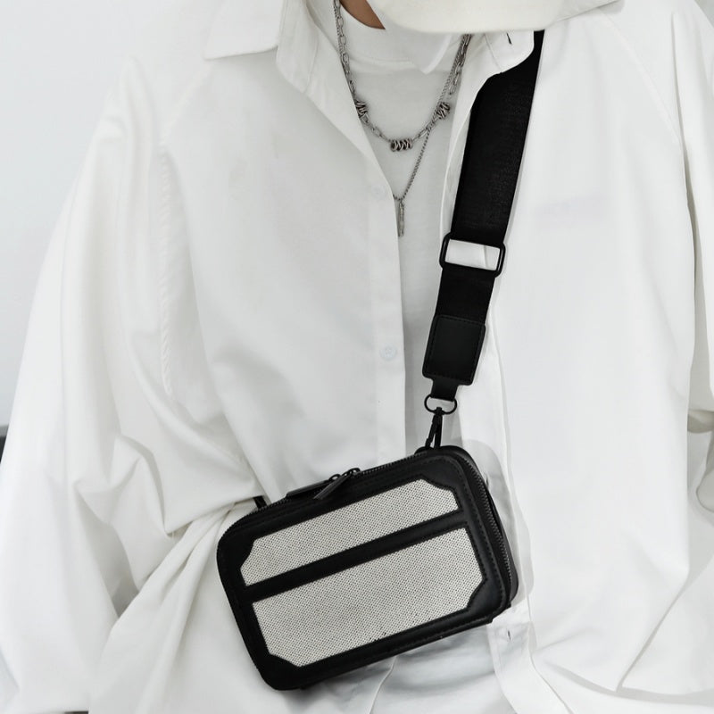 Kleine quadratische Crossbody-Tasche für Herren – Bild 3 | LuxeStyle