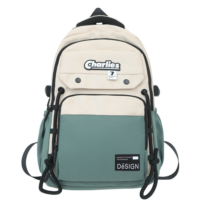 Grosser Rucksack mit Kontrastfarben für Männer – Bild 8 | LuxeStyle