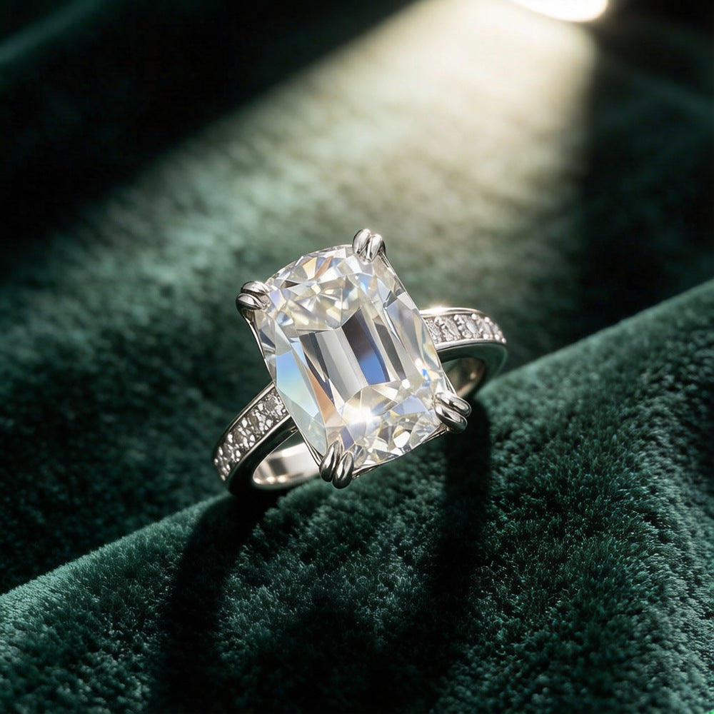 Vintage Ring mit Altschliff-Diamant & S925 Silber | LuxeStyle