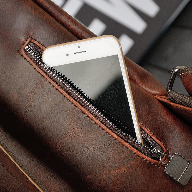 Freizeit-Rucksack aus PU-Leder – Bild 6 | LuxeStyle