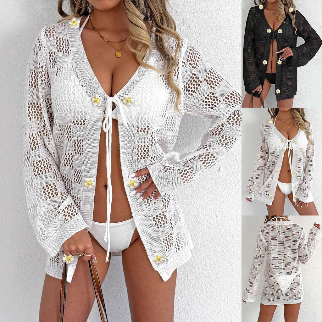 Luftiger Cardigan mit Bindedetail