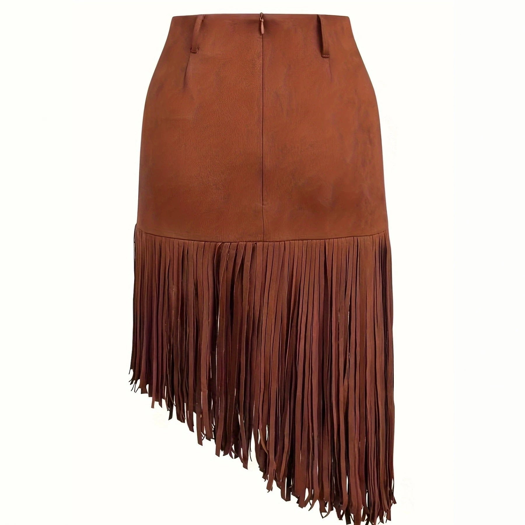 Boho Midi-Rock mit Fransen