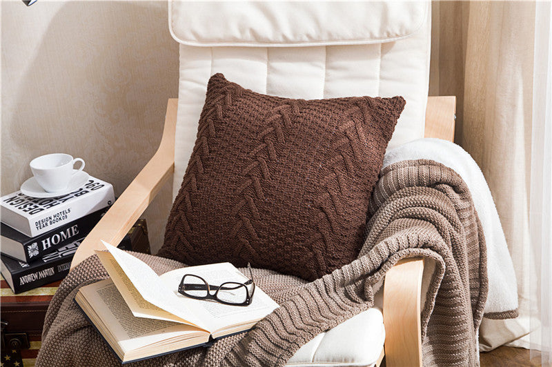 Grobes Strick-Kissenbezug aus Wolle – Bild 12 | LuxeStyle
