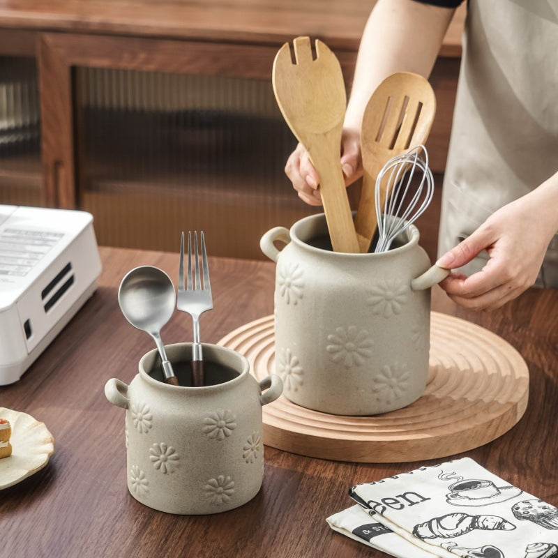Gänseblümchen Keramik-Vorratsdose | LuxeStyle