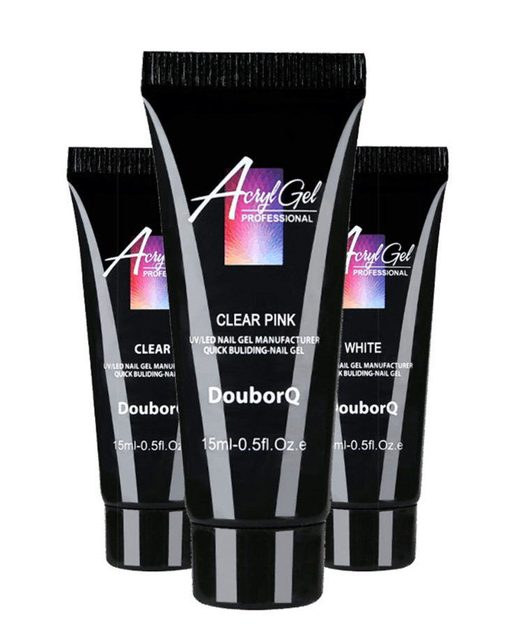 Polygel-Set mit 3 Farben und Dual Tips