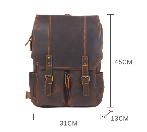 Retro Rucksack aus Wildleder – 20-35 L – Bild 7 | LuxeStyle