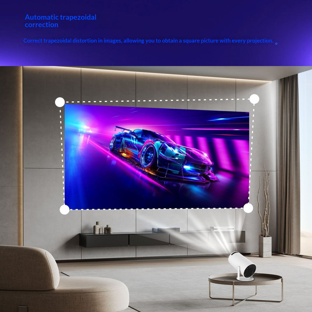 HD-Projektor mit kabelloser Bildschirmspiegelung – Bild 2 | LuxeStyle