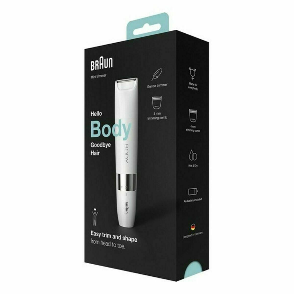 Elektrischer Epilierer Braun Weiß Edelstahl