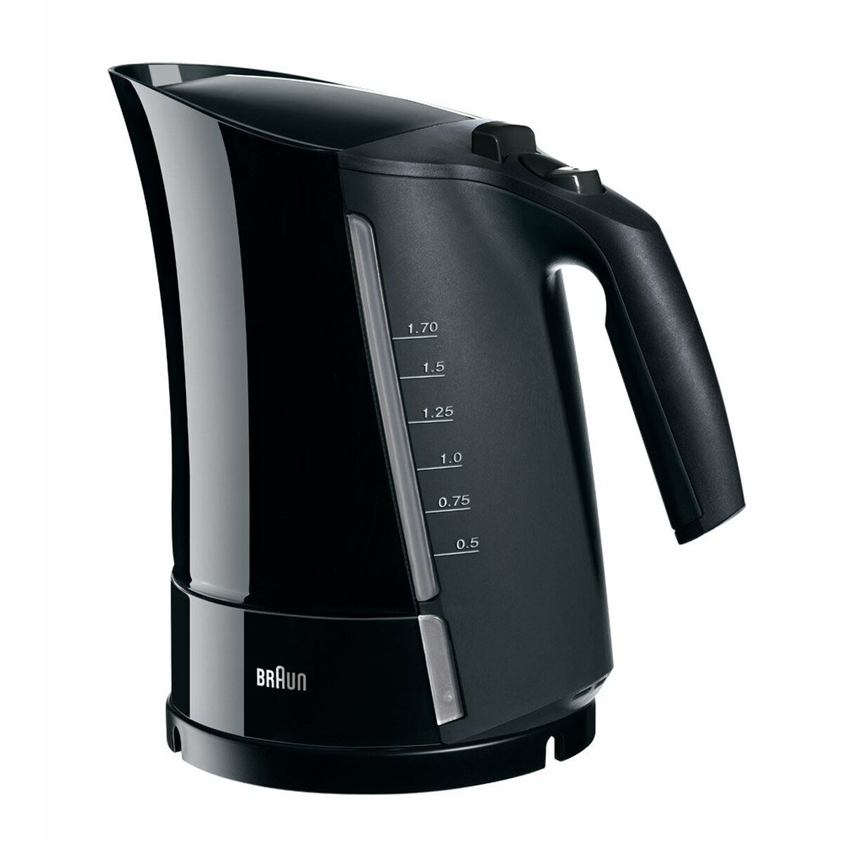 Elektrischer Wasserkocher mit LED-Licht Braun WK300 Schwarz Kunststoff