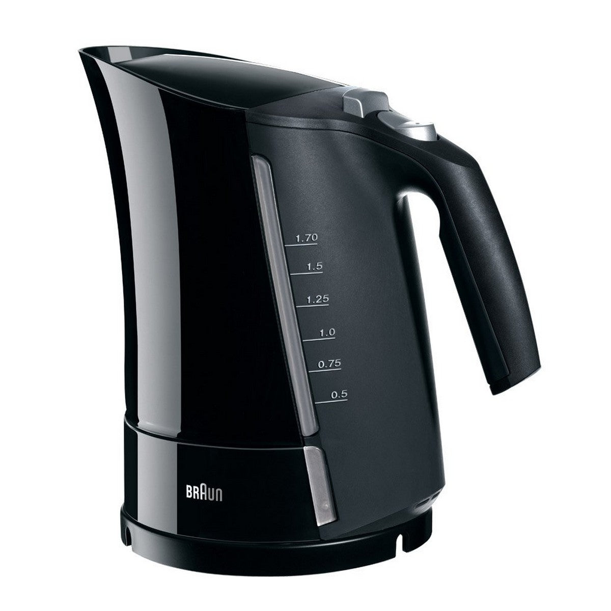 Elektrischer Wasserkocher mit LED-Licht Braun 1,7 L Schwarz Kunststoff