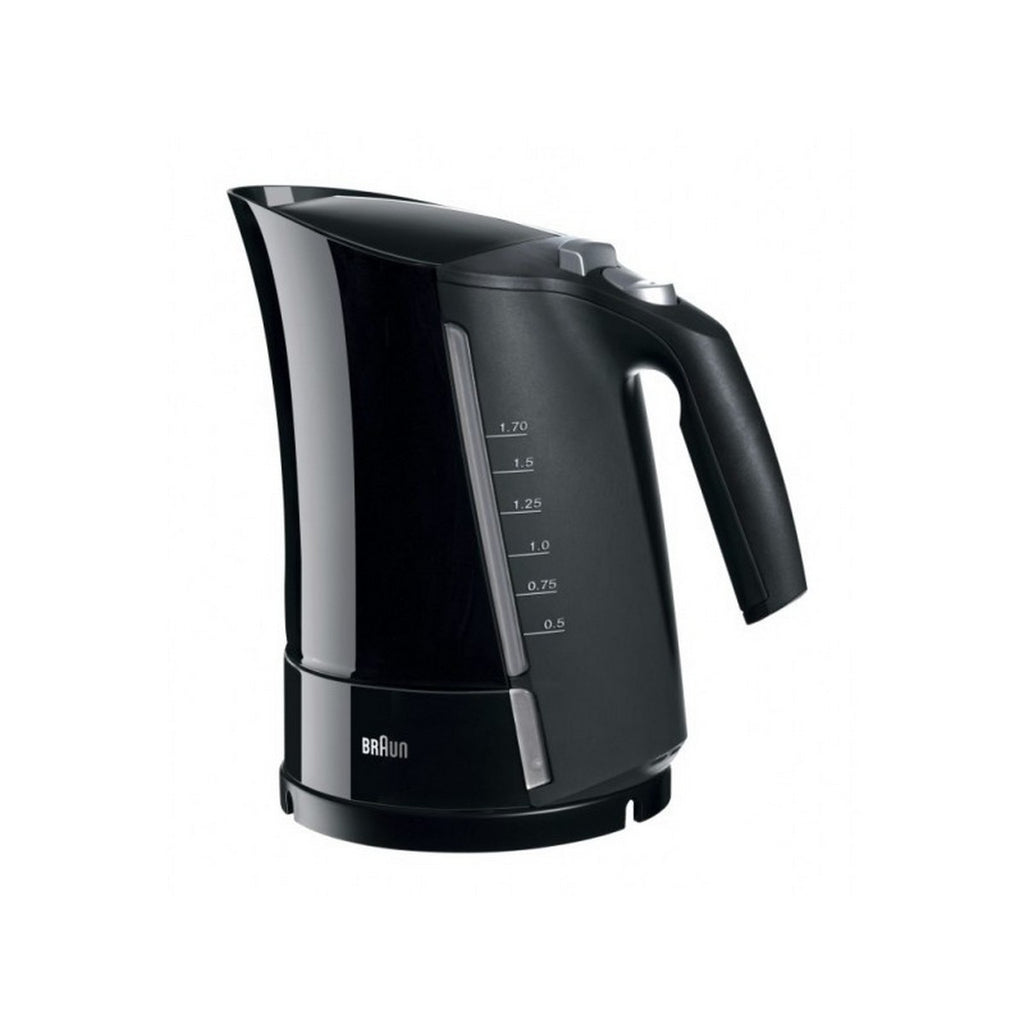 Elektrischer Wasserkocher mit LED-Licht Braun 1,7 L Schwarz Kunststoff